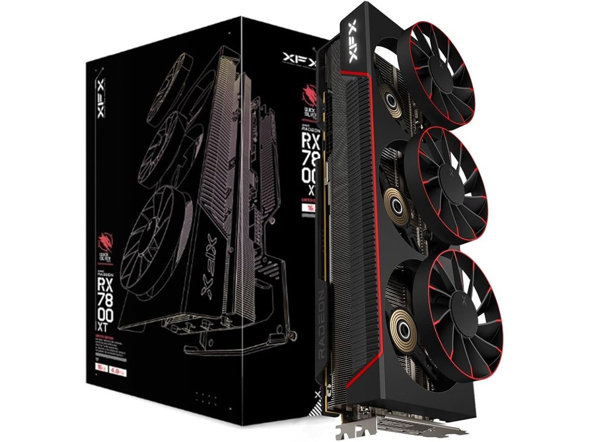 XFX Radeon RX 7800 XT Quicksilver Magnetic Air Gaming 16 GB GDDR6