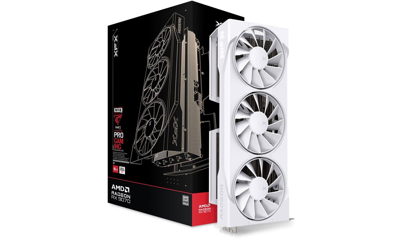 XFX Radeon RX 9070 Swift Gaming OC White 16 GB GDDR6