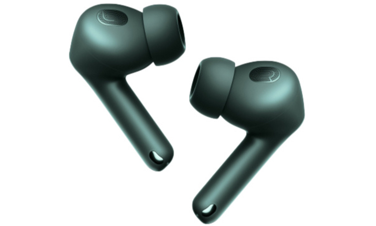 Słuchawki bezprzewodowe Xiaomi Buds 3T Pro Green - Obie słuchawki, widok z boku