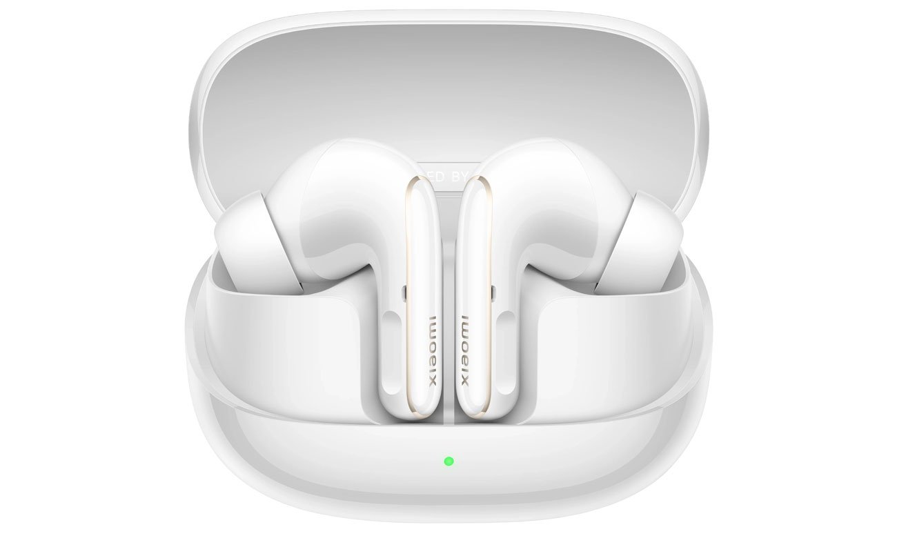 Słuchawki bezprzewodowe Xiaomi Buds 5 Pro Białe - Widok ogólny
