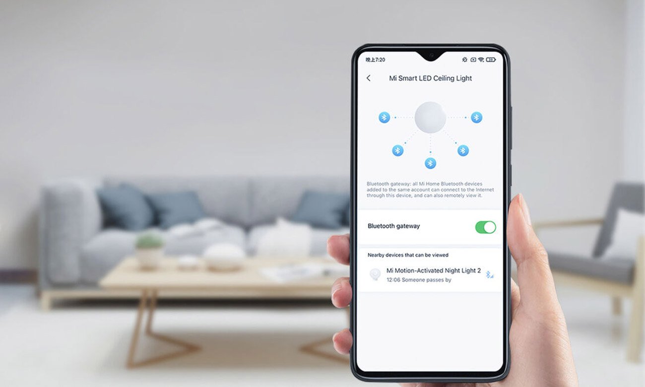 Lampka nocna Xiaomi Mi Motion-Activated Night Light 2 Bluetooth - Wykorzystaj pełnię możliwości inteligentnych połączeń