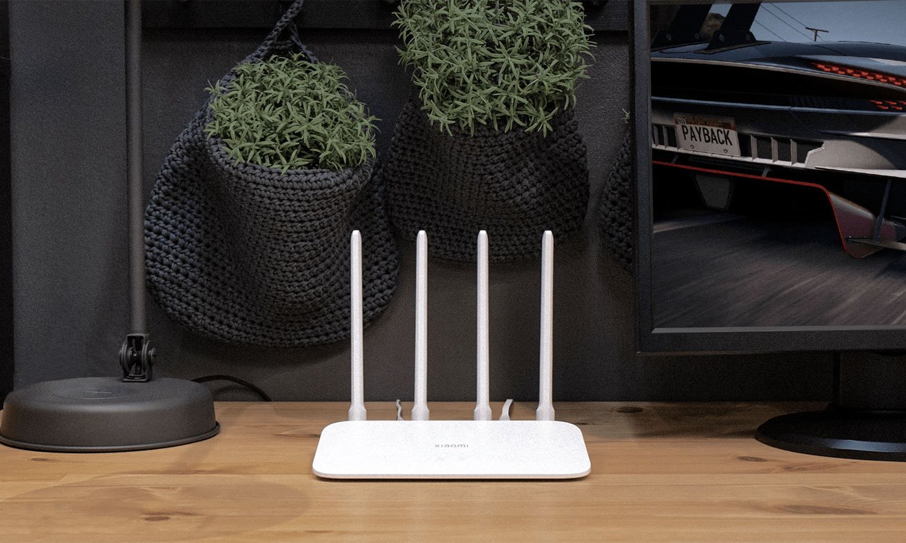 Xiaomi Router AC1200 na biurku