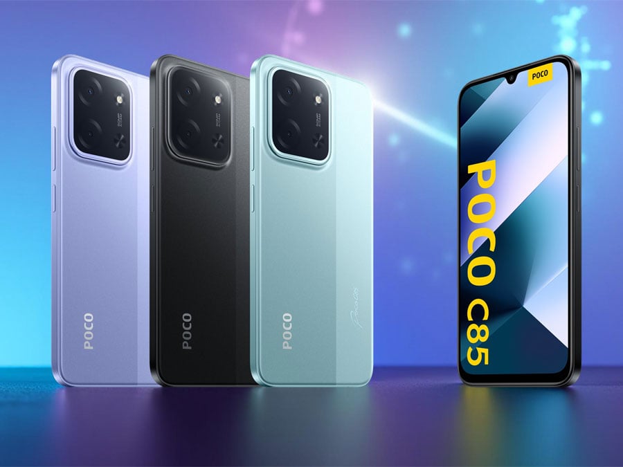 Xiaomi POCO C85 ekran oraz tył obudowy z aparatami