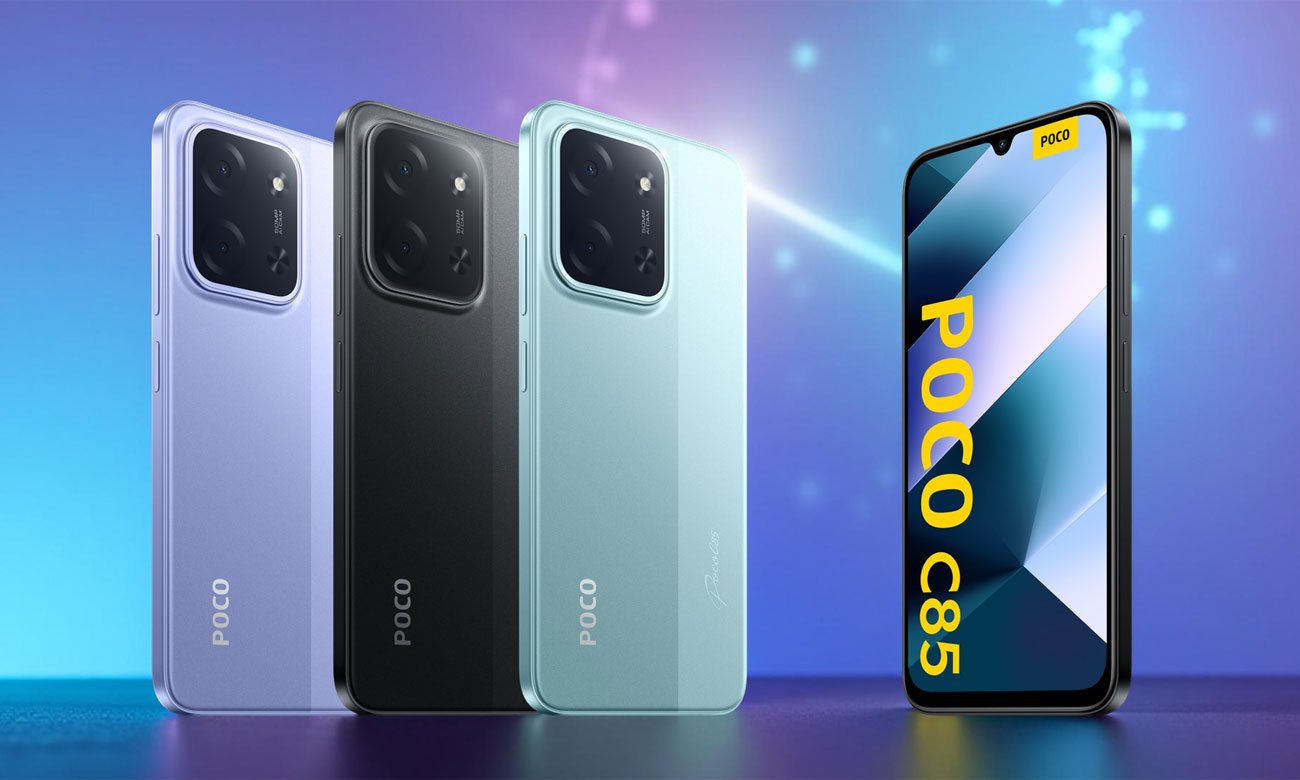 Xiaomi POCO C85 ekran oraz tył obudowy z aparatami