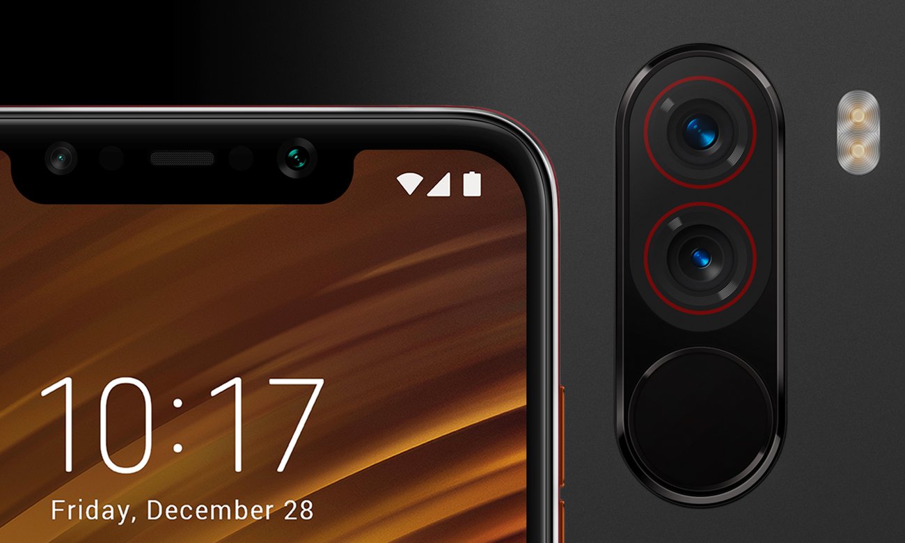 Xiaomi Pocophone F1 podwójny aparat dual Pixel z AI