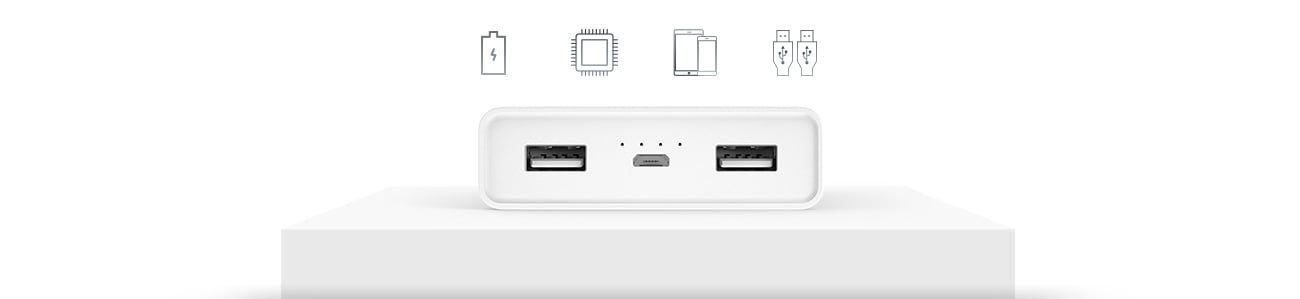 Xiaomi Power Bank 20000 mAh dwa porty USB