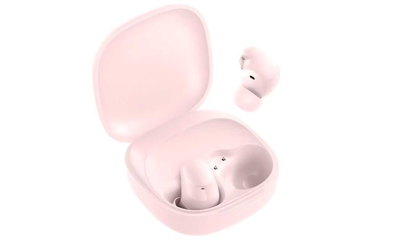 Xiaomi Redmi Buds 6 Play Różowe - Widok od przodu pod kątem
