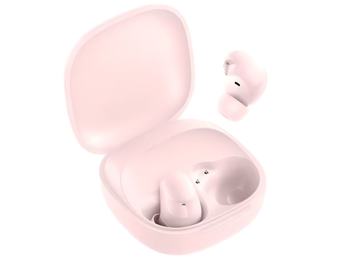 Xiaomi Redmi Buds 6 Play Różowe - Widok od przodu pod kątem
