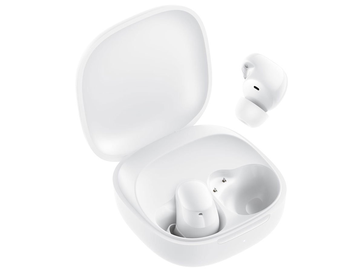 Xiaomi Redmi Buds 6 Play Białe - Widok od przodu pod kątem