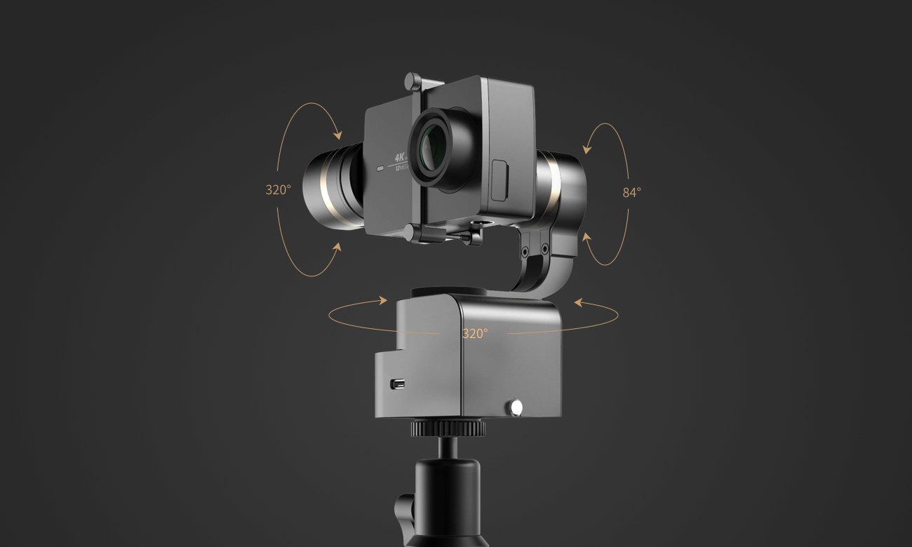 Yi Gimbal 3-osiowy tryby pracy
