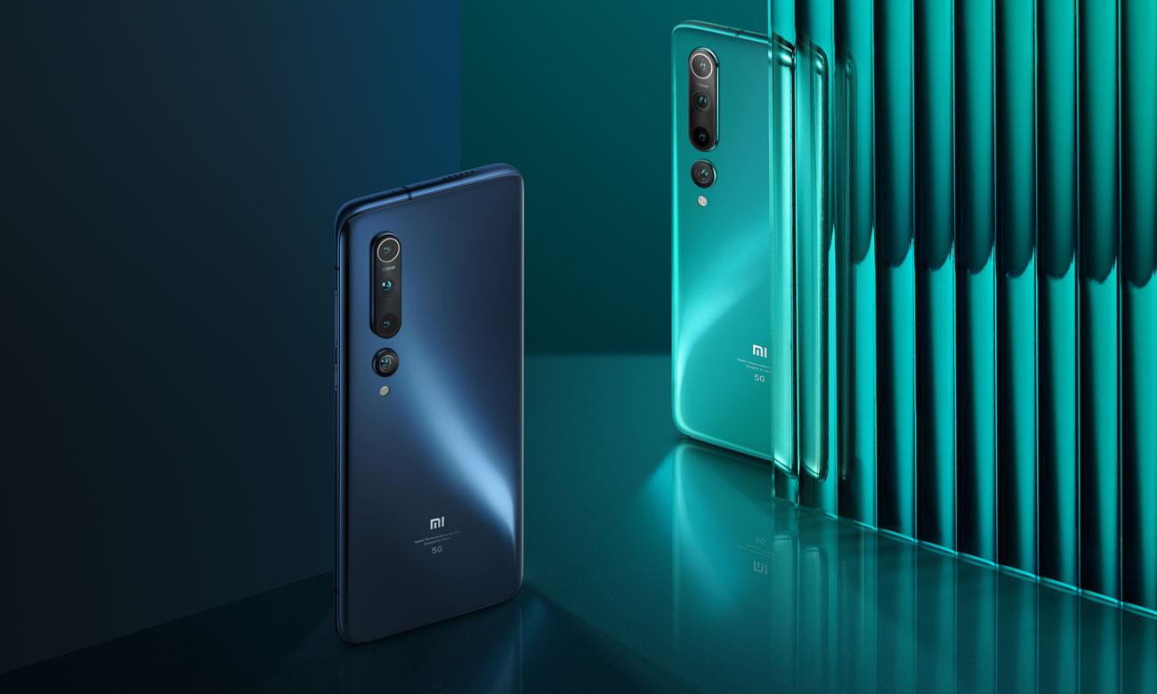 Szary smartfon Xiaomi Mi 10