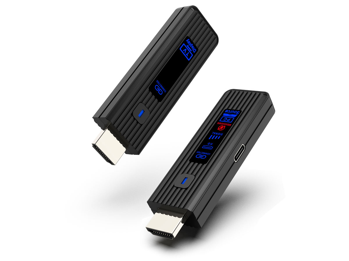 Xenso Transmiter HDMI FullHD 60Hz do 50m z wyświetlaczem