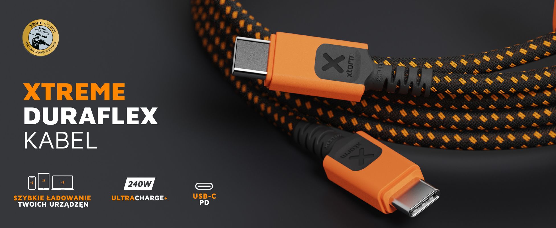 XTORM Kabel Xtreme  USB-C PD Ultra 240W (1,5m)