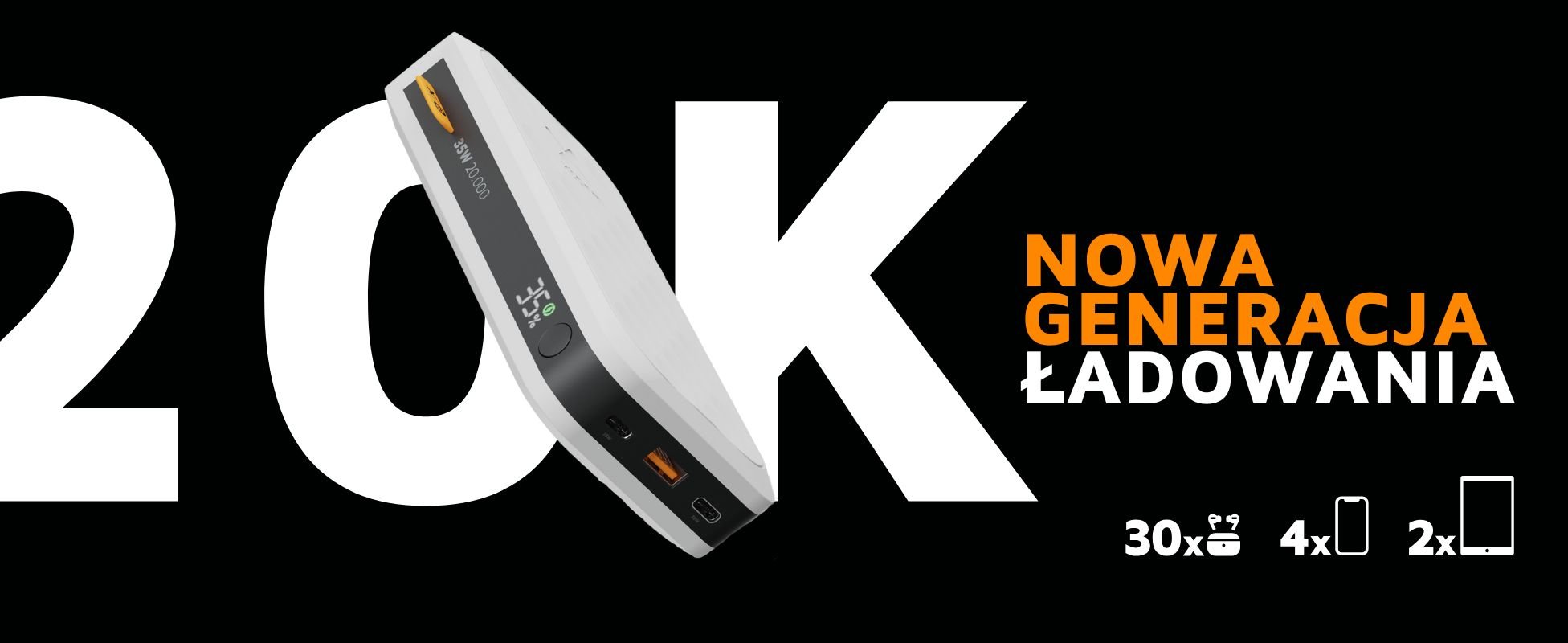 XTORM Power bank Fuel 20000 mAh 35W czarny