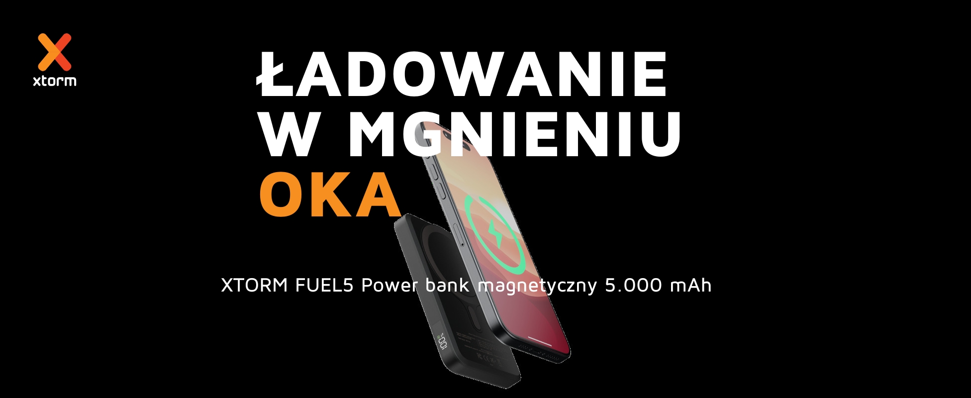XTORM FUEL5 Power bank magnetyczny 5000 mAh