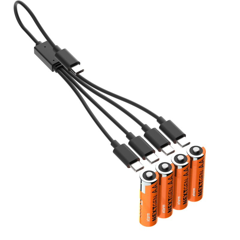XTORM Akumulatorki NexGen AA USB-C 4 PAK