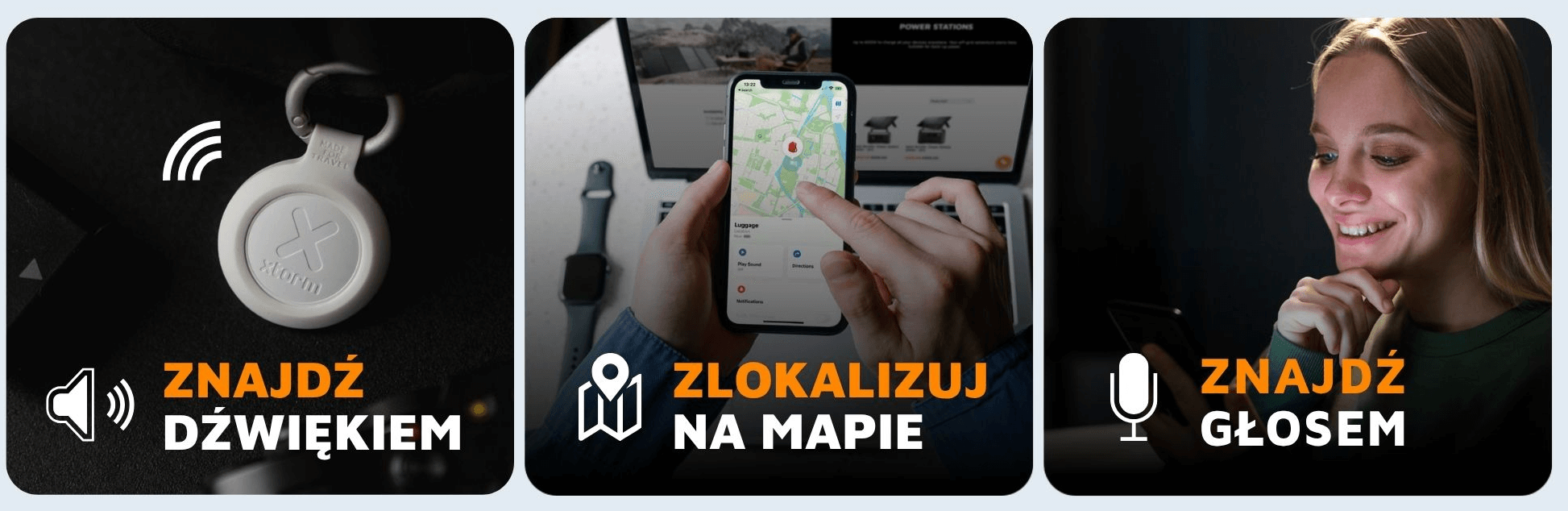 XTORM Lokalizator (Apple iOS & Android) czarny