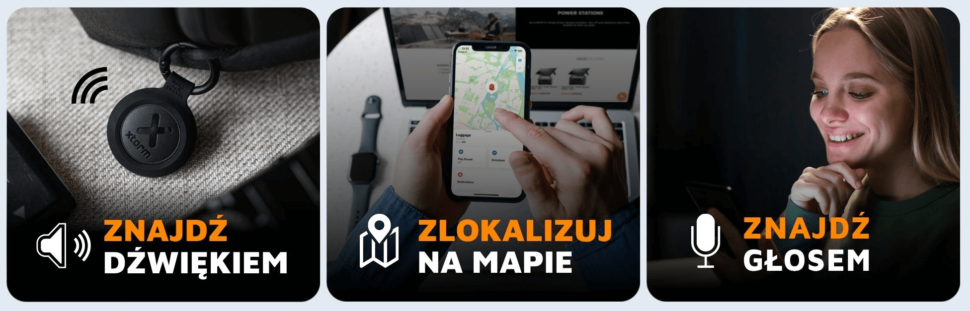 XTORM Lokalizator (Apple iOS & Android) czarny