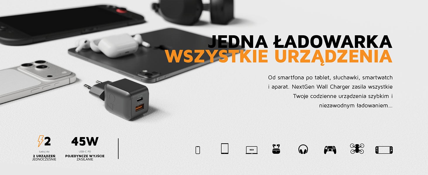 Xtorm XECNG451 z dwoma portami do ładowania codziennych urządzeń
