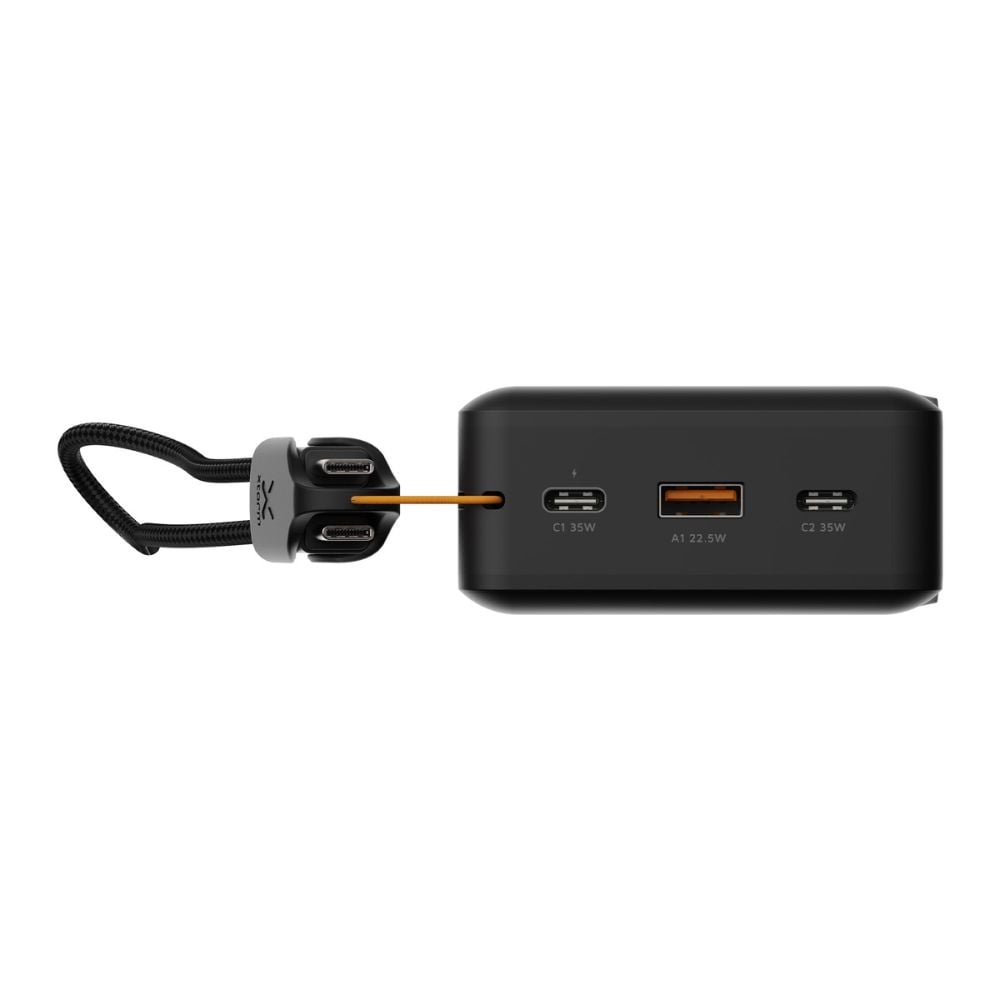 Porty i wbudowany przewód USB-C