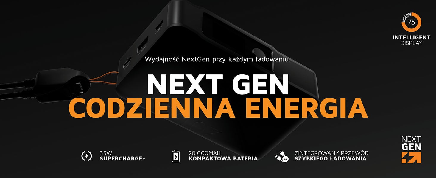 Xtorm XNG201W35 NextGen – powerbank 20 000 mAh z szybkim ładowaniem 35 W