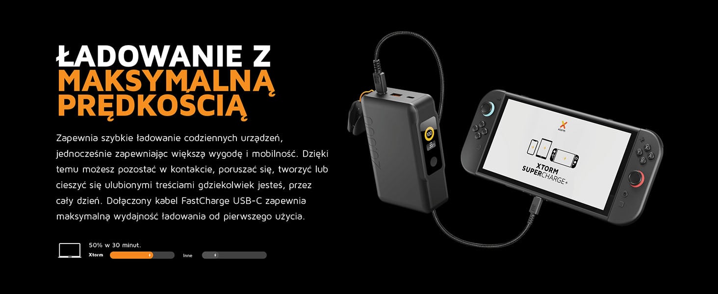 Szybkie ładowanie z mocą do 35 W