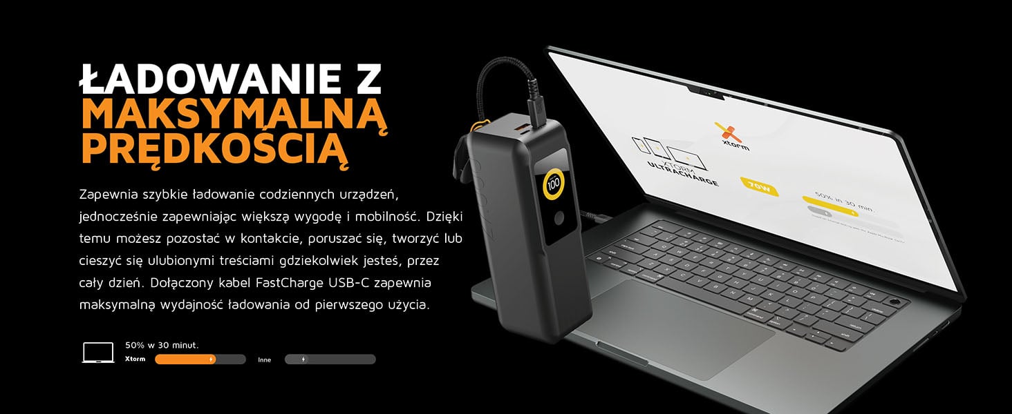 XTORM Powerbank NextGen 27.000 mAh 70W czarny