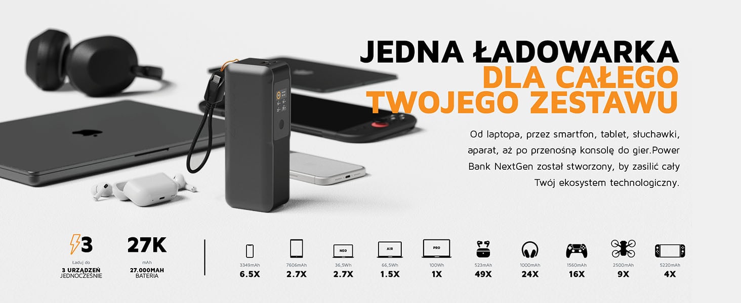 XTORM Powerbank NextGen 27.000 mAh 70W czarny