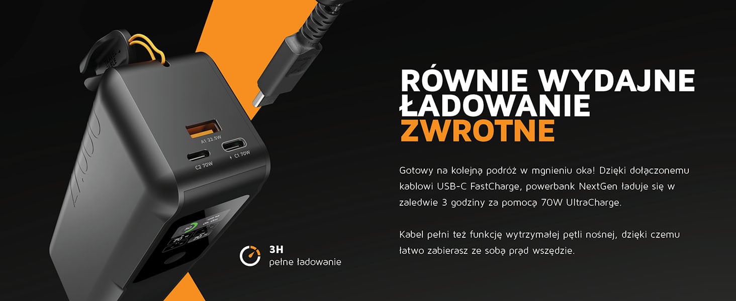 XTORM Powerbank NextGen 27.000 mAh 70W czarny