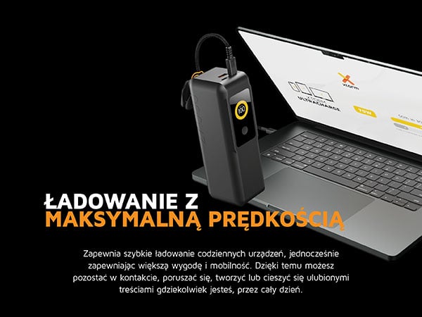 Szybkie ładowanie urządzeń z powerbankiem Xtorm Next Gen 70 W