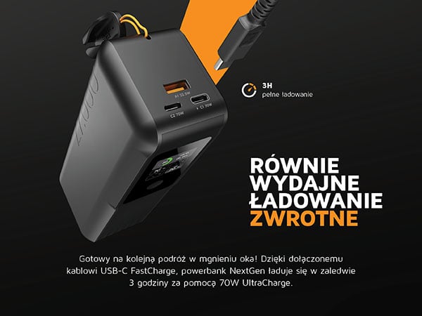 Pleciony przewód USB-C Xtorm z technologią C-Lock