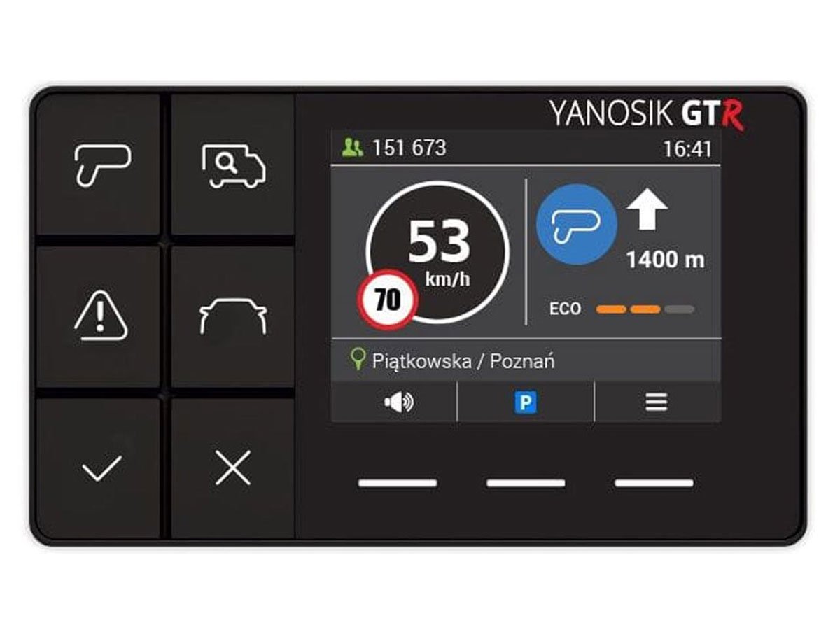 Antyradar Yanosik GTR - Otrzymuj aktualne informacje z dróg