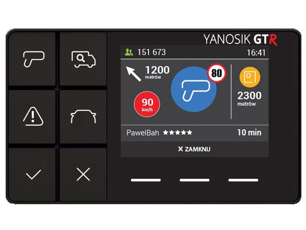 Antyradar Yanosik GTR - Baza fotoradarów