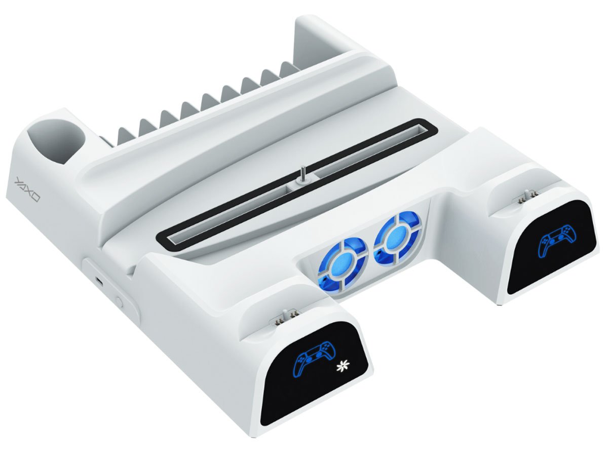 Podstawka YAXO ARCTIC BREEZE do PS5/PS5 Slim Alpine White - Widok ogólny
