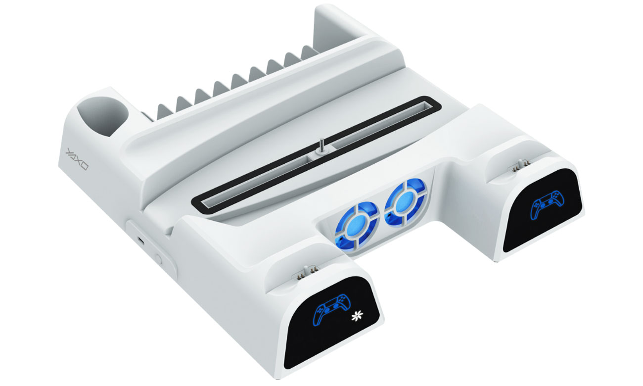 Podstawka YAXO ARCTIC BREEZE do PS5/PS5 Slim Alpine White - Widok ogólny