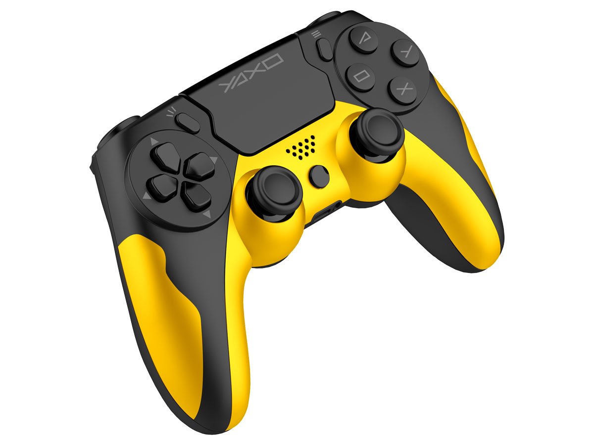Kontroler YAXO HORNET FURY Solar Yellow - Widok od przodu pod kątem