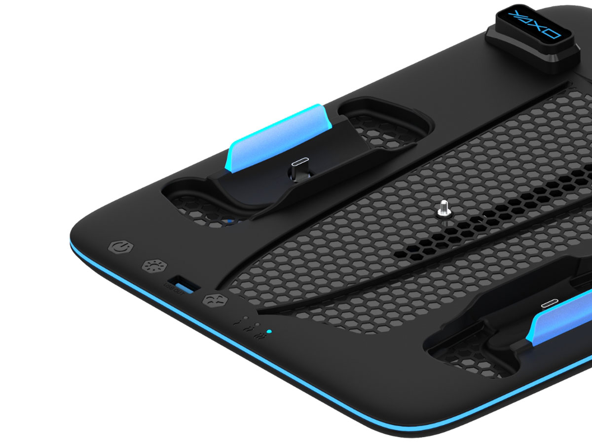 Podstawka YAXO ICE STORM do konsoli PlayStation 5 Slim - Nowoczesny design i podświetlenie LED