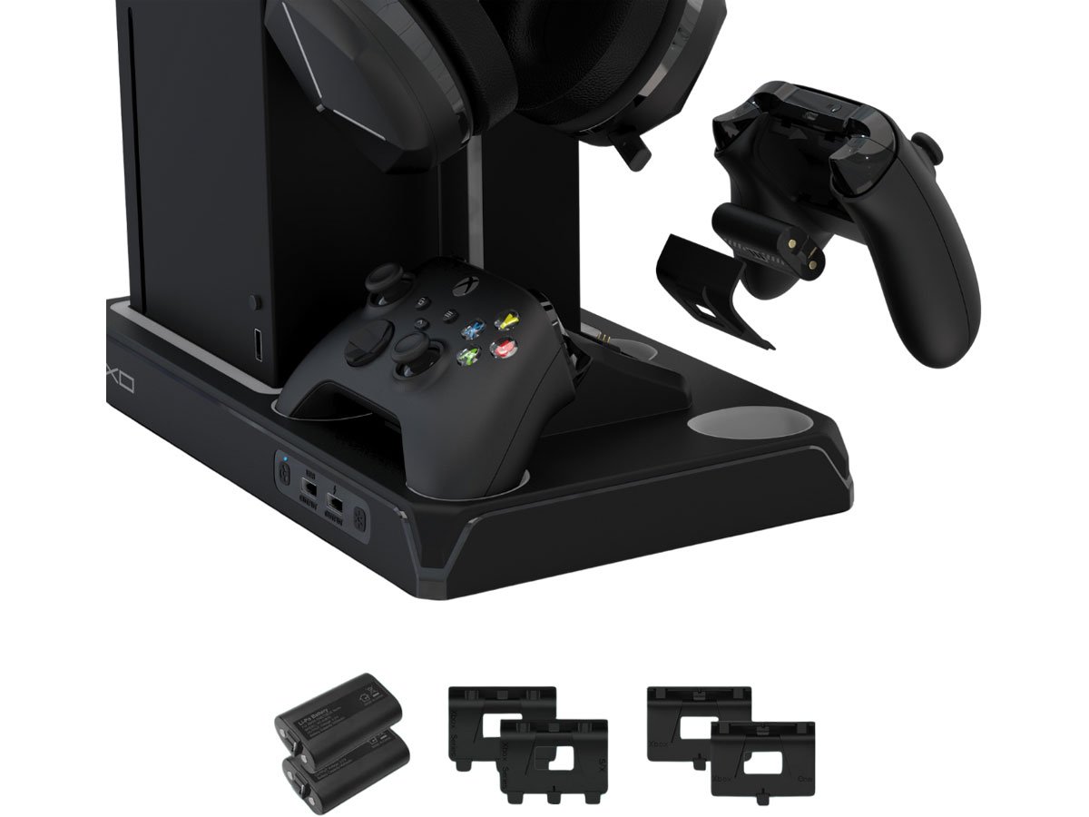 Podstawka YAXO XENO FROST do Xbox Series X|S Techno Black - Bezprzewodowe ładowanie kontrolerów