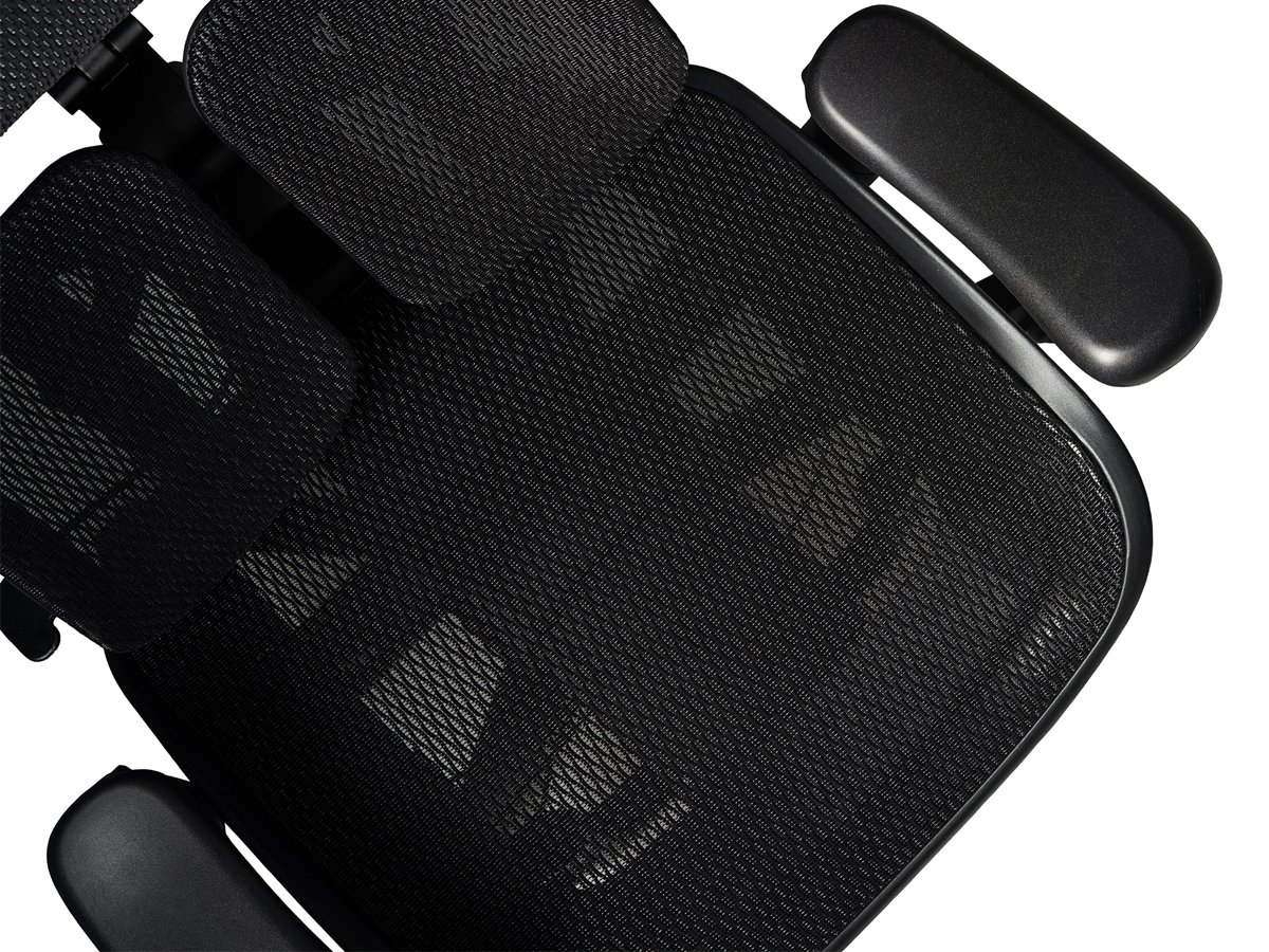 Ergonomiczny fotel Yumisu 1010 Czarny - Innowacyjna tapicerka TECHMesh