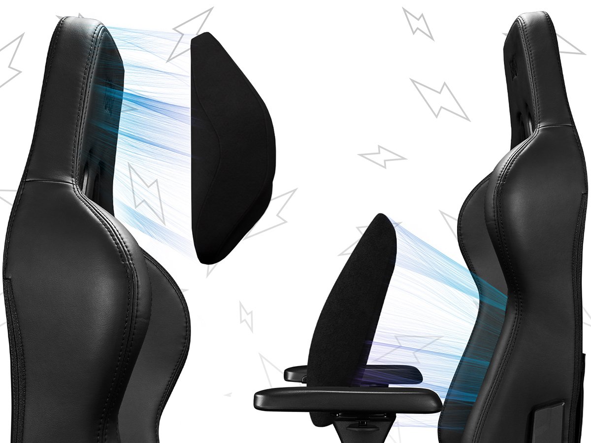 Fotel gamingowy Yumisu 2050 Magnetic Czarny - Technologia MagnetLink