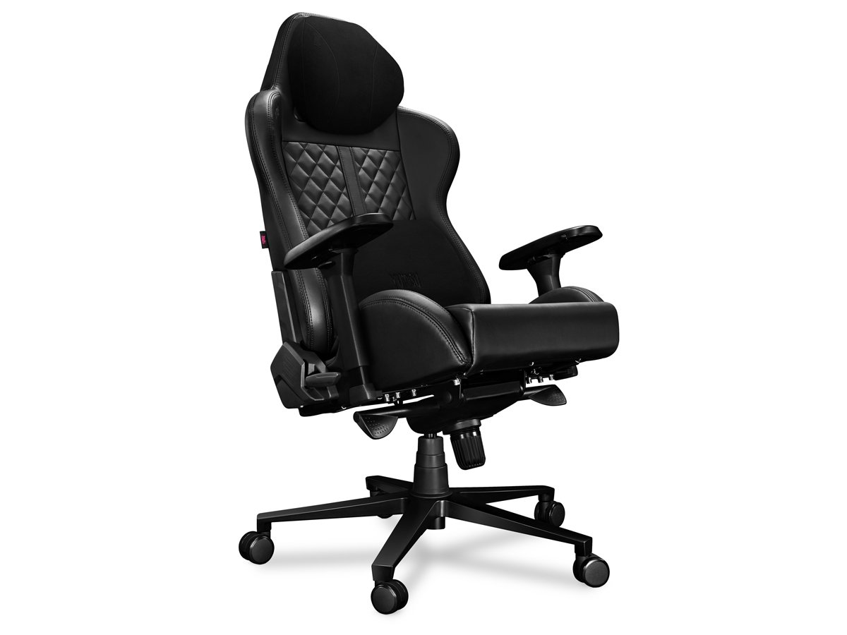 Fotel gamingowy Yumisu 2050 Magnetic Czarny - Widok od przodu pod kątem