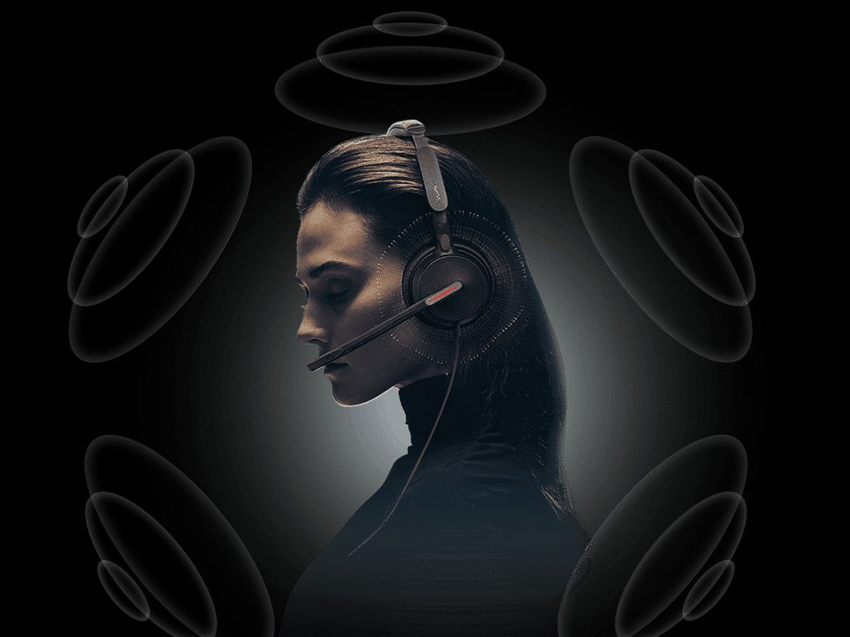 Zestaw słuchawkowy Yealink UH46 Dual Headset - Grafika lifestyle
