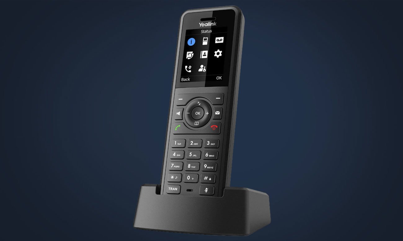 Telefon DECT Yealink W57R - Widok ogólny, grafika z tłem