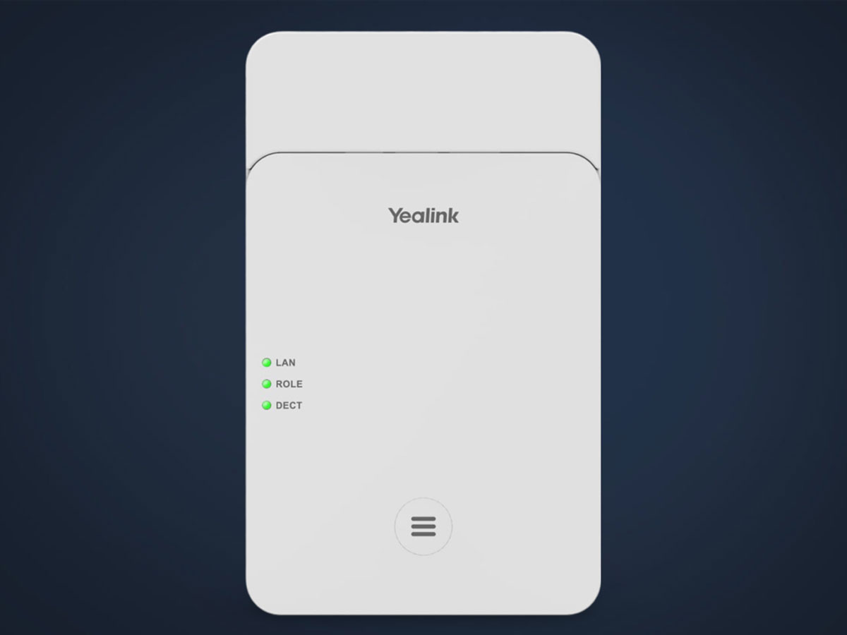 Stacja bazowa Yealink W90B Multi Dect - Widok ogólny, grafika z tłem