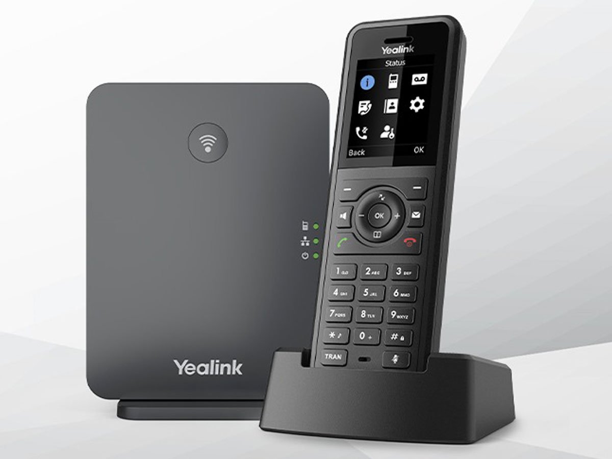 Telefon DECT Yealink W77P - Widok ogólny, grafika z tłem