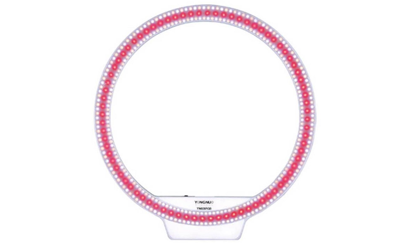Lampa pierścieniowa Yongnuo YN608 RGB WB