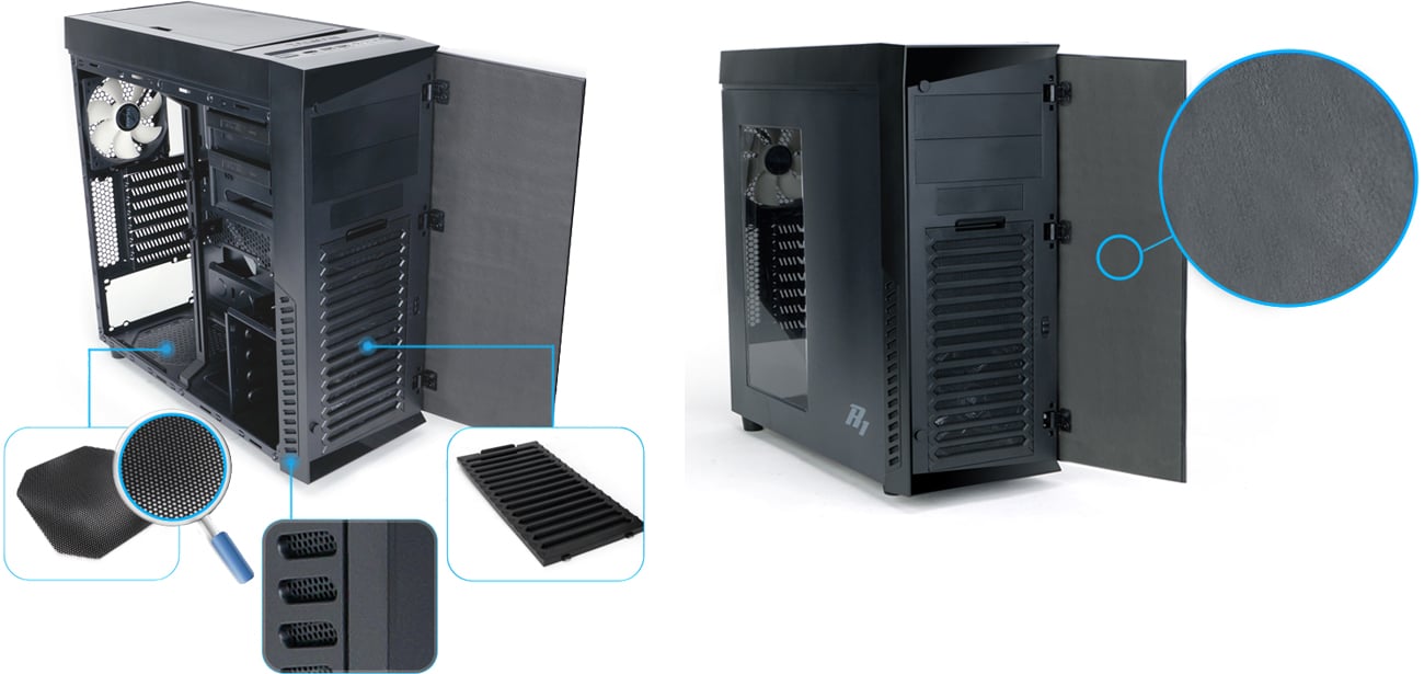 Zalman R1 czarna USB 3.0 wygłuszenie i fltry