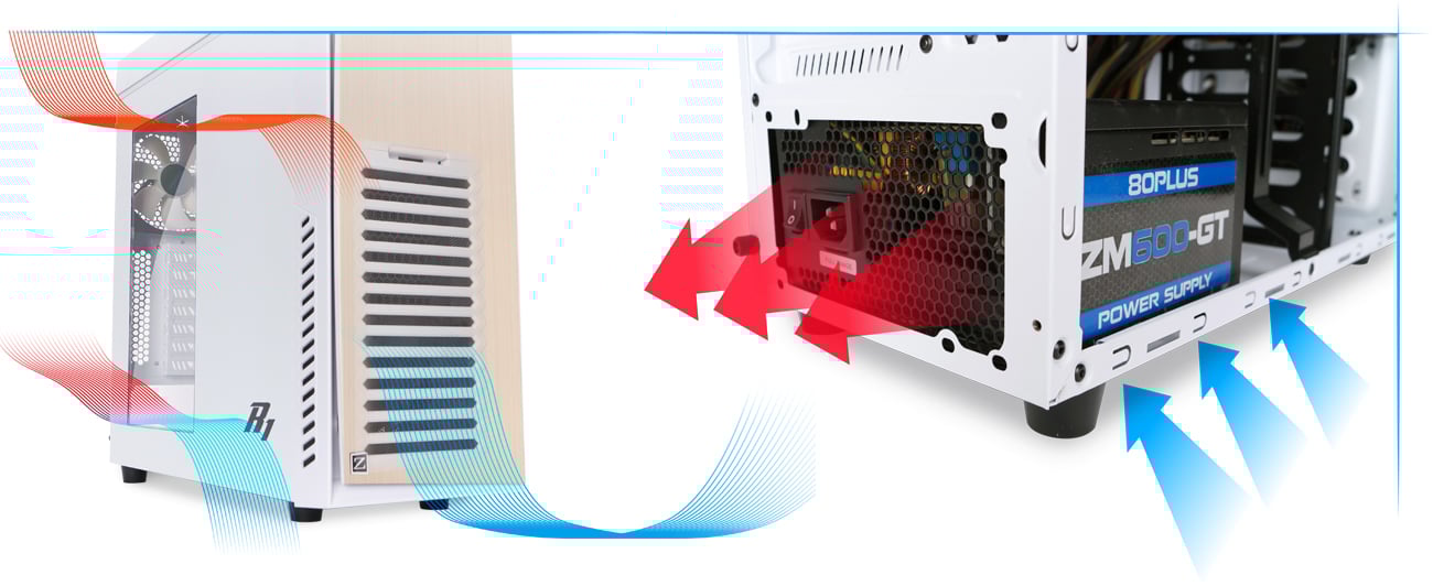 Zalman R1 biała USB 3.0 wnetylacja