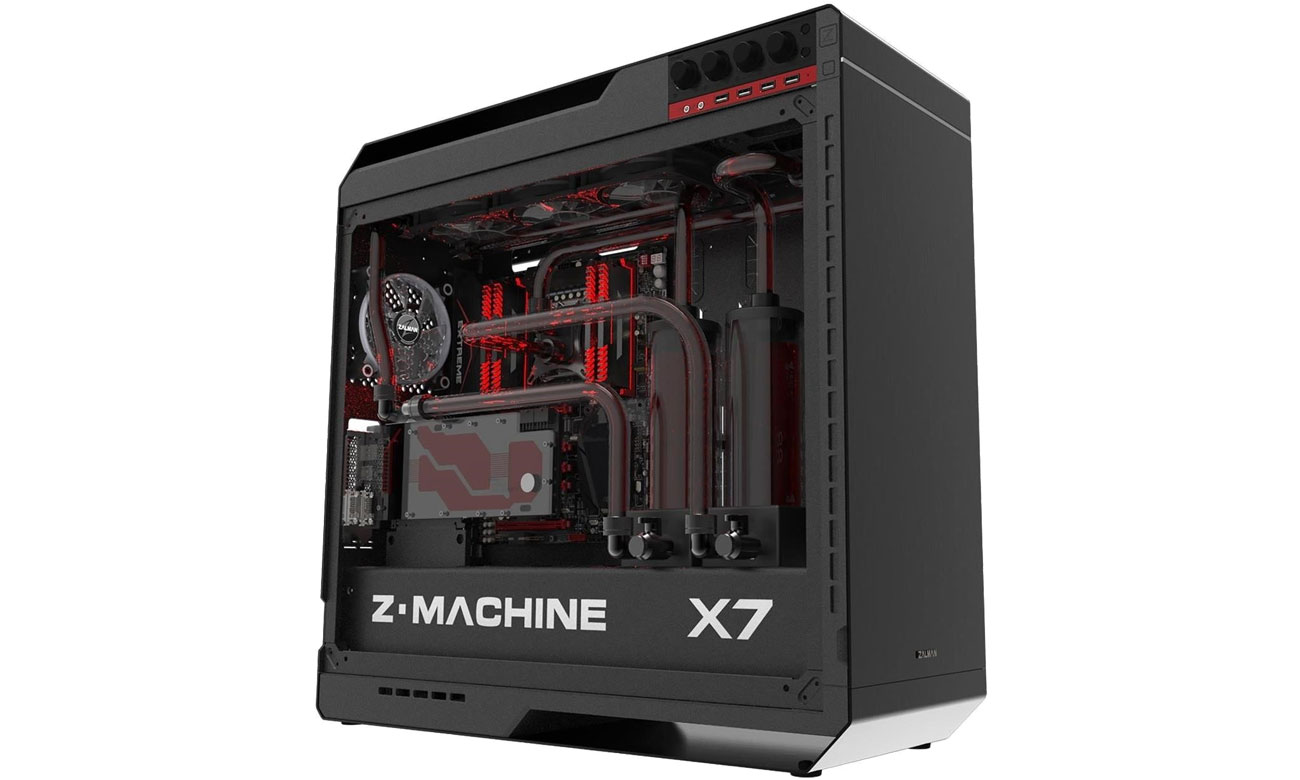 Zalman X7 Duża przestrzeń dla podzespołów