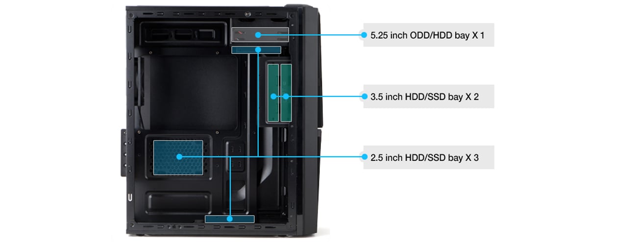 Zalman ZM-T4 Plus Montaż Dysków